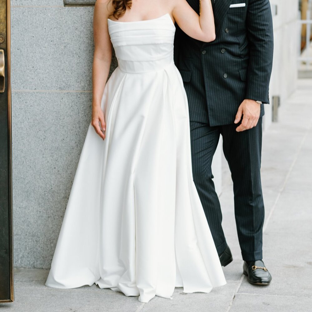 SAU LEE x Revolve Heidi Gown in White - Size 4 - Picture 3 of 5